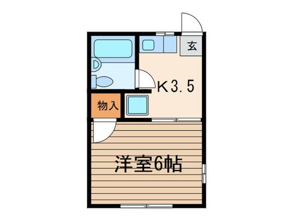 グリ－ンハウス中溝の物件間取画像